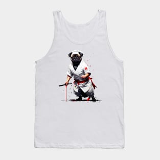 Whimsical Black Pug Chef: A Delightful Culinary Companion Tank Top